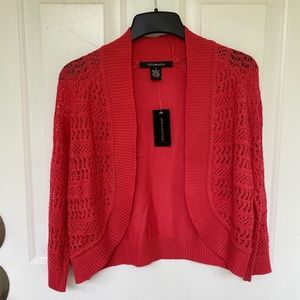Crochet/knit Pink Fuchsia Shrug